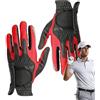 Generic Guanti da golf da uomo traspiranti per sport all'aria aperta | Attrezzatura protettiva antiscivolo traspirante per golfista mancino per allenamento swing