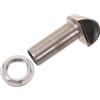 Yardwe Sfiato Marino Argento 3/4 Pollici Semicircolare in Acciaio Inox | Finitura Lucida e Superficie Liscia, Profilo Compatto per Paratie, Serbatoi Acqua o Carburante