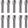Mtucegi 10 viti ad alta precisione per stelo bicicletta, M5 x 20 mm, viti fisse con rondelle, in acciaio ad alta precisione, viti a testa conica, viti con rondelle di riparazione
