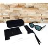 Gucci Occhiali da Sole GG1174S 001 54□19 145 Nero con Custodia Uomo Autentici