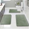 Clara Clark Tappeti da bagno, tappetino da bagno in memory foam, antiscivolo, lavabile in lavatrice, si asciuga rapidamente, tappetini da bagno ultra morbidi in peluche per il bagno,