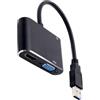 brooksnaji Adattatore Da USB A Alta Definizione Per Monitor Video Adattatore HD A USB | Connettore 1920X1080 Plug And Play Trasmissione Video Per Televisori PC Desktop Portatili