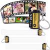 Agwuoetr 4 Pezzi di in Vetro con Memoria per Sublimazione Fotografica, Contenitore per 20 Foto, Accessori per Sublimazione Pet