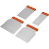 Saraoriginalshop Set 4 Pz Spatole Giapponesi in Metallo Acciaio Inox per stucco colla in 4 dimensioni Bricolage Fai da tè