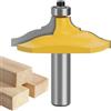 Generico Punta per fresa per smusso da 1/2 pollice a 12 mm - Taglierina di precision | | Bordi e modanature versatili | Ideale per ante e pannelli di armadi | Profili puliti per progetti in legno MDF e laminato