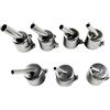 BlissfulAbode Ugelli ad aria calda 7PCS Set in acciaio per 852D+Aria calda per bga Saldatura Parti di Ricambio 3-10mm