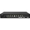 Tenda Switch Ethernet 2.5G 10 Porte, 8 × RJ45 + 2 × SFP 2.5G, Plug and Play | Hub Ethernet, Plug and Play, Montaggio Desktop o a Parete, Metallo, Compatibile con PC, NAS e AP Wi-Fi 6/7 (TEM2010F)