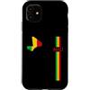 MASH MOSH Custodia per iPhone 11 Mali, mappa, silhouette, bandiera, strisce, orgoglio maliano