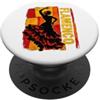 Flamenco Spanish Graphics Grafica flamenco PopSockets PopGrip Adesivo