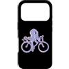 Inkpedal Sketches Custodia per iPhone 17 Pro Polpo In Bicicletta Cartone Divertente Animale Marino