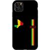 MASH MOSH Custodia per iPhone 11 Pro Max Mali, mappa, silhouette, bandiera, strisce, orgoglio maliano