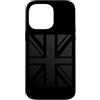 Delta12Designs Custodia per iPhone 14 Pro Max Bandiera del Regno Unito, colore: nero
