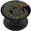 Exotic Reptile Terrarium Designs Serpente a spirale colorato sul ramo PopSockets PopGrip Adesivo