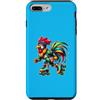 APezzani Wear Custodia per iPhone 7 Plus/8 Plus Gallo Pattini a Rotelle Pattinatore Divertente