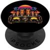 Analog Sunset Retrò Tubo Vuoto Amplificatore Tramonto Vintage Audio HiFi Art PopSockets PopGrip Adesivo