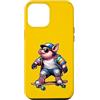 APezzani Wear Custodia per iPhone 12 Pro Max Maialino Skateboard Skater Divertente