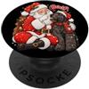 Bouvier des Flandres HiChristmas Divertente Bouvier des Flandres Boop Babbo Natale PopSockets PopGrip Adesivo