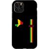 MASH MOSH Custodia per iPhone 11 Pro Mali, mappa, silhouette, bandiera, strisce, orgoglio maliano