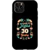Turning 30 Birthday Outfit 30 Year Old B Custodia per iPhone 11 Pro Amato da Gesù per 30 anni 30° compleanno tema cristiano
