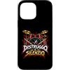 Battiti Ribelli Custodia per iPhone 13 Pro Max DISTRUGGO IL SILENZIO Batteria Rossa Musica Rock