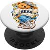 Bahaa's Tee Cute Teddy Bear Cartoon Streetwear Graphic PopSockets PopGrip Adesivo