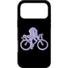 Inkpedal Sketches Custodia per iPhone 17 Pro Max Polpo In Bicicletta Cartone Divertente Animale Marino