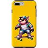 APezzani Wear Custodia per iPhone 7 Plus/8 Plus Maialino Skateboard Skater Divertente