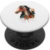 Native American & Indian for Men Women K Tribale Cavallo Spirito Guerriero Piuma Totem Nativo Americano PopSockets PopGrip Adesivo
