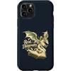 Fantasy Bookish Realm Custodia per iPhone 11 Pro Fantasy Book Dragon per gli amanti dei libri e lettori