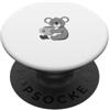 Animali Invernali Accoglienti Caffè e Tè Koala Invernale Carino con Bevanda Calda PopSockets PopGrip Adesivo