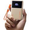 INIU 45W Power Bank, Mini 10000mAh Il Più Leggero Ricarica Rapida Portatile | Cavo USB C Staccabile, Idoneo per Volo, Essenziali da Viaggio, Powerbank per iPhone 18 17 16, Samsung, Xiaomi ecc, Beige