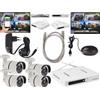 MONITORING WIFI REJESTRATOR 4 KAMERY HD REGISTRATORE DI MONITORAGGIO WIFI 4 TELECAMERE HD ANDROID