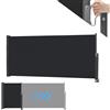 MAYTIIMO Tenda Laterale Estensibile, Protezione UV, Oscurante, Protezione dal Vento, Tenda a Rullo Laterale in Poliestere per Balcone e Terrazzo, 120 x 300 cm, Antracite