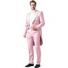 Qrkoda Uomo Frac Tre Pezzi Abito Doppio Petto Bottoni Giacca Gilet Pantaloni per la Festa di Nozze