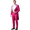 Qrkoda Uomo Frac Tre Pezzi Abito Doppio Petto Bottoni Giacca Gilet Pantaloni per la Festa di Nozze