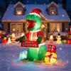 Garvee Gonfiabile Natalizio Dinosauro Gigante per Esterno 180 cm - Decorazione Gigante per Giardino e Feste - con Ventola e Trasformatore - EU H:180CM, Fan 0.8A 12032, Transformer 1000mA