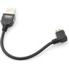 System-S cavo Micro USB angolato a 90° cavo dati cavo di ricarica spina angolata a 90° 10 cm