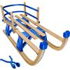 tectake® Slitta in legno Vivian pieghevole, con schienale 38 x 109,5 x 45 cm, portata 130 kg