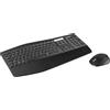 Unbranded Set tastiera e mouse wireless, con connessione Bluetooth e 2.4 GHz tramite ricevitore USB, compatibile con più dispositivi, autonomia della batteria da 24 a 36 mesi, poggiapolsi, layout QWERTZ tedesco