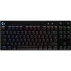 Unbranded Tastiera da gaming meccanica - Design compatto senza tastierino numerico, cavo Micro-USB removibile, interruttori GX Blue clicky, tasti retroilluminati RGB LIGHTSYNC, layout QWERTZ tedesco, compatibile con PC e Mac - colore nero
