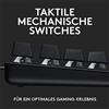 Unbranded Tastiera meccanica da gioco Logitech G413 SE - Con retroilluminazione, interruttori meccanici tattili, anti-ghosting, compatibile con Windows, macOS, layout QWERTZ tedesco - Nero