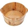Unbranded Vaschetta per pediluvio in legno, vaschetta rotonda per pediluvio, recipiente per pediluvio con idromassaggio, vasca per relax e benessere - ideale per manicure, pedicure e trattamenti per i piedi - dimensioni: 36,5 x 36,5 x 18 cm