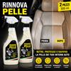 Gran Pree 2x Trattamento Rinnova Pelle Auto 500ml Sedili Nutriente Protettivo Detergente
