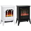 HOMCOM Caminetto da Terra 1000W/2000W Effetto Fiamma Luce Regolabile