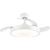 MAKA Ventilatore Soffitto LED 68W Pale Retrattili DC Silenzioso Telecomando