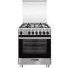 Glem Gas - Cucina Gas SA664VI 4 Fuochi a Gas Forno Gas Classe A Dimensioni 60 x 60 cm Colore Acciaio Inox Serie Specialista - SPEDIZIONE GRATUITA