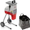 IKRA trituratore elettrico ILH 3000S, diametro dei rami fino a 44 mm | Motore ad alte prestazioni, potente da 3000 Watt, avanzamento automatico del ramo, inversione automatica della marcia