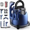 Deerma DEM-BY200 Pulitore a Vapore e Aspirapolvere Umido e Secco, con 5 Spazzole Specializzate e Aspirazione 900W per Tappeti, Divani e Tessuti