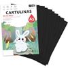 Sidi Global Market Cartoncino A3 Nera 185 g Carta cartoncino per lavoretti creativi, Scrapbooking, stampante inkjet e laser, uso scolastico e scuola - SIDI (nero, 25h)