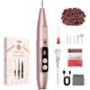 Buudala Fresa per Unghie 35000RPM,12 in 1 Elettrica Fresa per Unghie Professionale (Rosa)